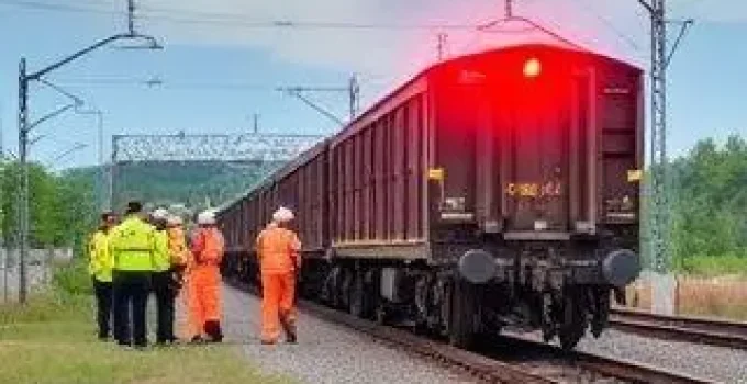 descarrilamento de vagões de carga
