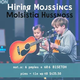 contratação de músicos e recreadores infantis