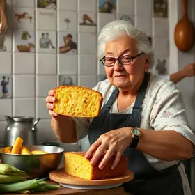 vovô faz sucesso vendendo pão de milho