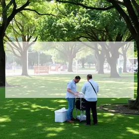 serviço programado no parque São Paulo